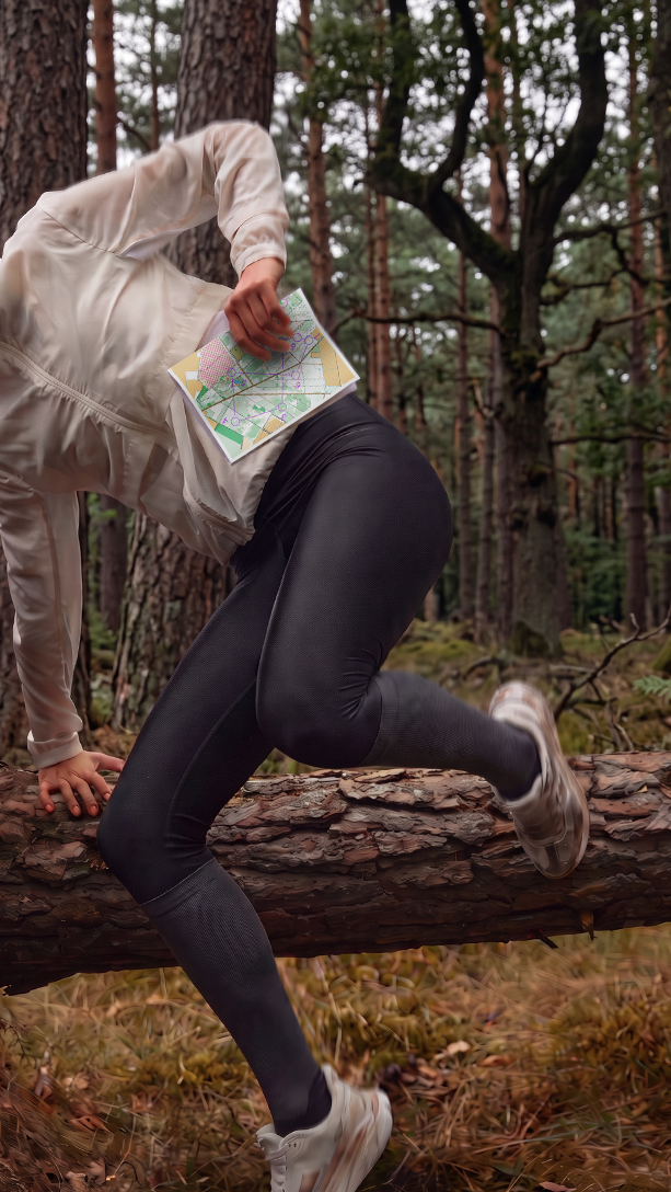 Runner with a map